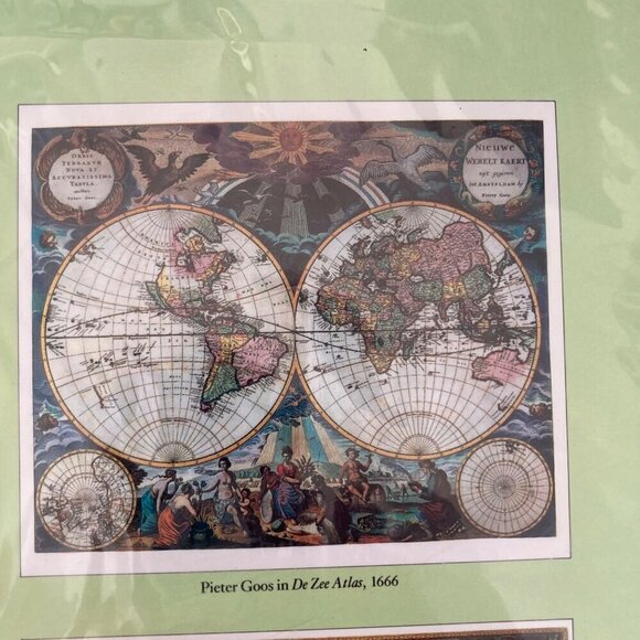 Masters Of Cartography Print Portfolio Pomegranate Publications 13x15 World Maps - Picture 11 of 15